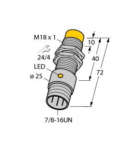 Turck Inductive Sensor (NI10-G18-AP6X-B1341)