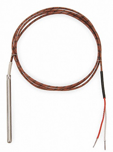 TYPE J T/C GROUNDED, 316SS, 3" PROBE, 10' FIBERGLASS FLEX ARMOR