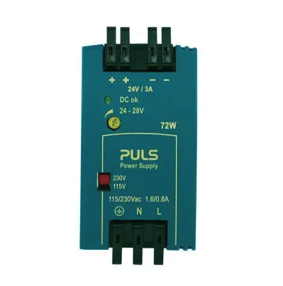 PULS Power Supply, 72W, 100-120 / 200-240VAC 1PH, 24-28VDC, 3-2.6A