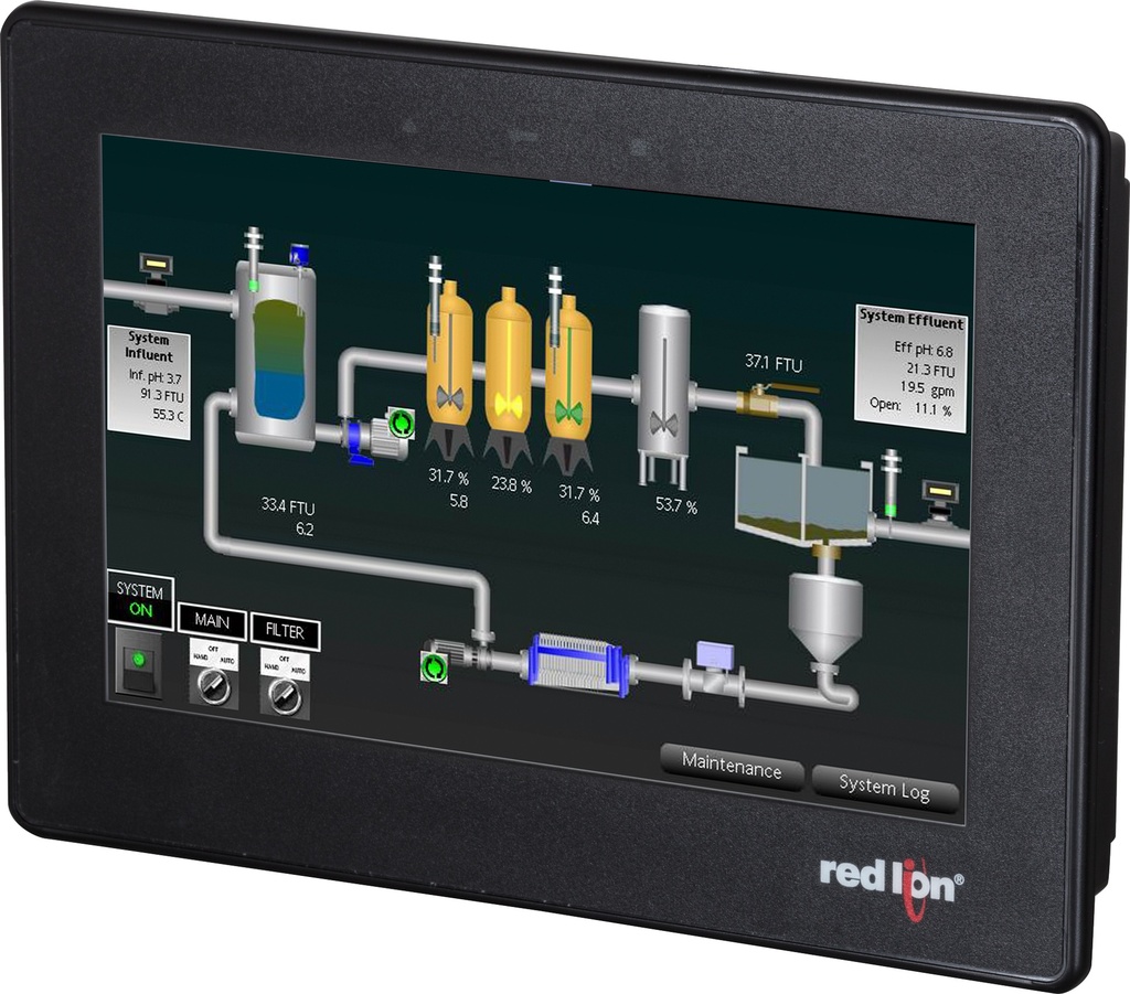 CR1000 & CR3000 Series 7" Widescreen HMI with 4 Serial, 2 Ethernet, 2 USB Host, USB Device, Web server and Data Logging