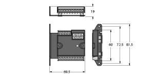Turck DeviceNet module, 4 digital PNP inputs, 4 digital PNP outputs (FDN20-S0404G-0220)
