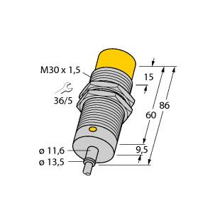 Turck Inductive Sensor (NI15-M30T-AZ3X)