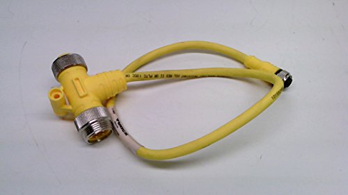 Turck Double-ended Cordset, Straight Male Connector to Right angle Female Connector (RSM WKM 96-1M/CS12299)
