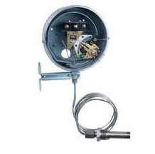 DA Series Bulb and 6' Capillary Temperature Switch, 304SS, 140-300F, SPDT Adjustable Deadband Snap Action Switch