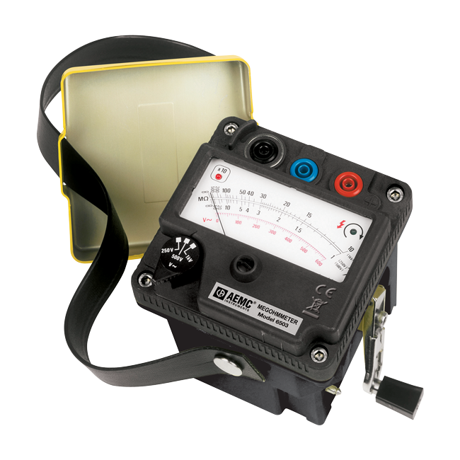 Model 6503 Megohmmeter, Hand-Cranked, 250V/500V/1000V