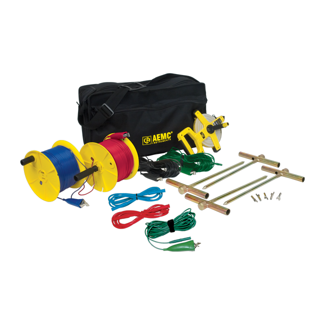 AEMC 6472 Ground Resistance Tester Kit, 500 ft