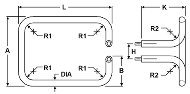 Watlow Watrod Heater, Custom Config