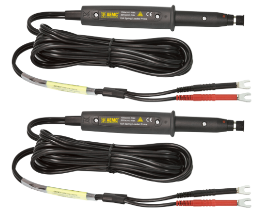 AEMC Kelvin Probes 10 ft (10A, Spring Loaded)