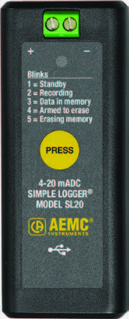 SIMPLE LOGGER DATA LOGGER, CURRENT INPUT, 4-20mA