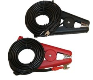 Test Lead Set, Kelvin Clip to Spade Lug, 50 V, 10 A, 3.048 m, 2 Leads