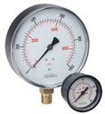 NOSHOK PRESSURE GAUGE 1.5" DRY 1/8" CBM 2.5% ACCURACY BRONZE TUBE