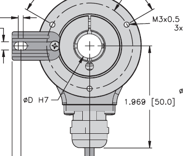 Turck Incremental Hollow Shaft Encoder (T8.5020.7752.0100)