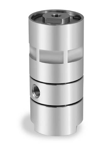 VT Series 3-Way On/Off and Shut-Off Valve, 316SS, Solenoid Valve 24VDC, 1/4"SAE