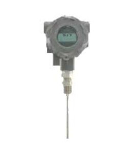 Explosion-proof RTD temperature transmitter, 4" probe with LCD display