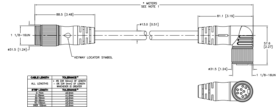 Turck  (RSM WKM 94-1.3M/S101/S771/CS12299)