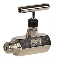 Wika 910.11.200 Block and Bleed Valve, SS, Hard Seat, 1/2"NPT M x F