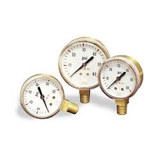 2" Pressure Gauge; Brass; 2000 PSI; 1/4" Lower