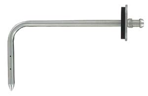 DWYER 303SS Static Pressure Tip with Mounting Flange, 3/16" X 6" INSERTION LENGTH