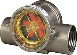 RFI Visual Flow Indicator, 4-20 GPM, 1/2" NPTF, Stainless Steel