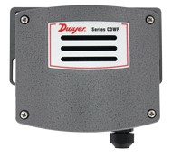 Dwyer Industrial CO2 Transmitter, 0-5000 PPM range, wall mount, with 5-10 mm cable gland