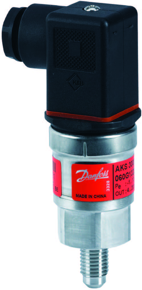 DANFOSS MODEL AKS 3300 PRESSURE TRANSDUCER 0-200PSI, 4/20MADC O/P