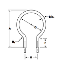 Watlow Watrod Heater, 120 VAC, 725 Watt Custom Made