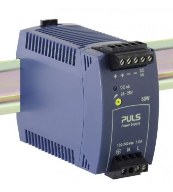 PULS Power Supply, 50W, 100-240VAC 1PH, 24-28VDC, 2.1-1.8A with Screw Terminals