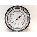 PRESSURE GAUGE, 2.5" DIAL, 1/4"NPT CBM W/FRONT FLANGE, 0-160"WATER COLUM