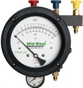 Mid-West Backflow Test Kit, 3-Valve w/Case and Fittings