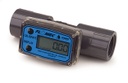 Flomec TM Series Turbine Flow Meter, 1" Spigot, Battery Powered Display, Schedule 80 PVC for Water