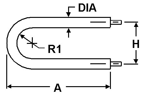 Watlow Watrod Heater, Double Ended
