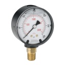 900 Series ABS Liquid Filled Pressure Gauge, -30-0 in.Hg/kPa, 304SS Front Flange