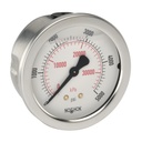 900 Series Liquid Filled Pressure Gauge, -30 inHg to 0 to 60 psi