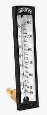 WINTERS TAS INDUSTRIAL 5" THERMOMETER, 1.26" ANGLED STEM, ABS CASE , 30°F to 300°F & 0°C to 150°C, w/ BRASS THERMOWELL