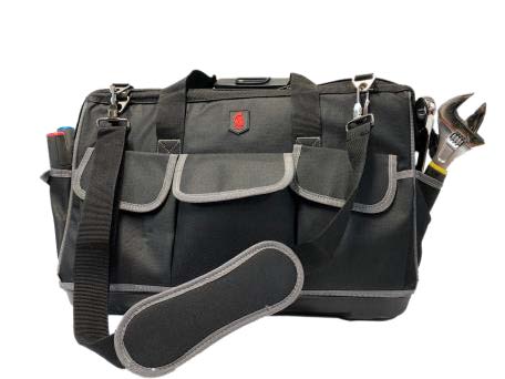 Mako soft case 20 inch tool bag with plastic bottom for backflow assembly testers