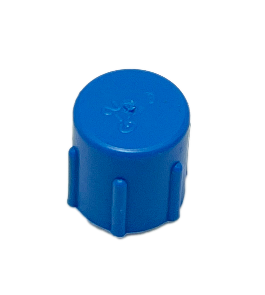 1/4" plastic flare cap for test ports (1/4" SAE flare) - 50 count