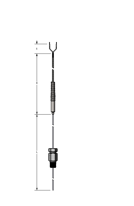 Watlow RT Style Rtd, .25" Diameter, 20" Insertion Length, Cast Aluminum Weatherhead w/Terminal Block