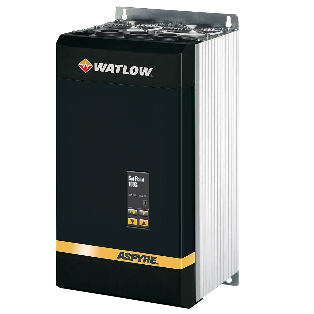 Watlow Aspyre; 3 Phase/2 Controlled leg; 60Amp; NO Cooling Fan, Auxilliary power -200, 208, 220, 230 or 240VAC