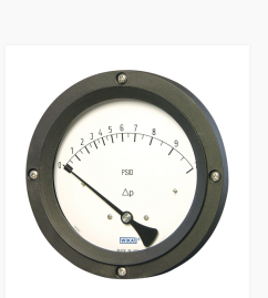 Wika 700.04 Series 4.5" Dry Differential Pressure Gauge, 0 to 10 psid, 2x 1/4 NPTF, Back Entry