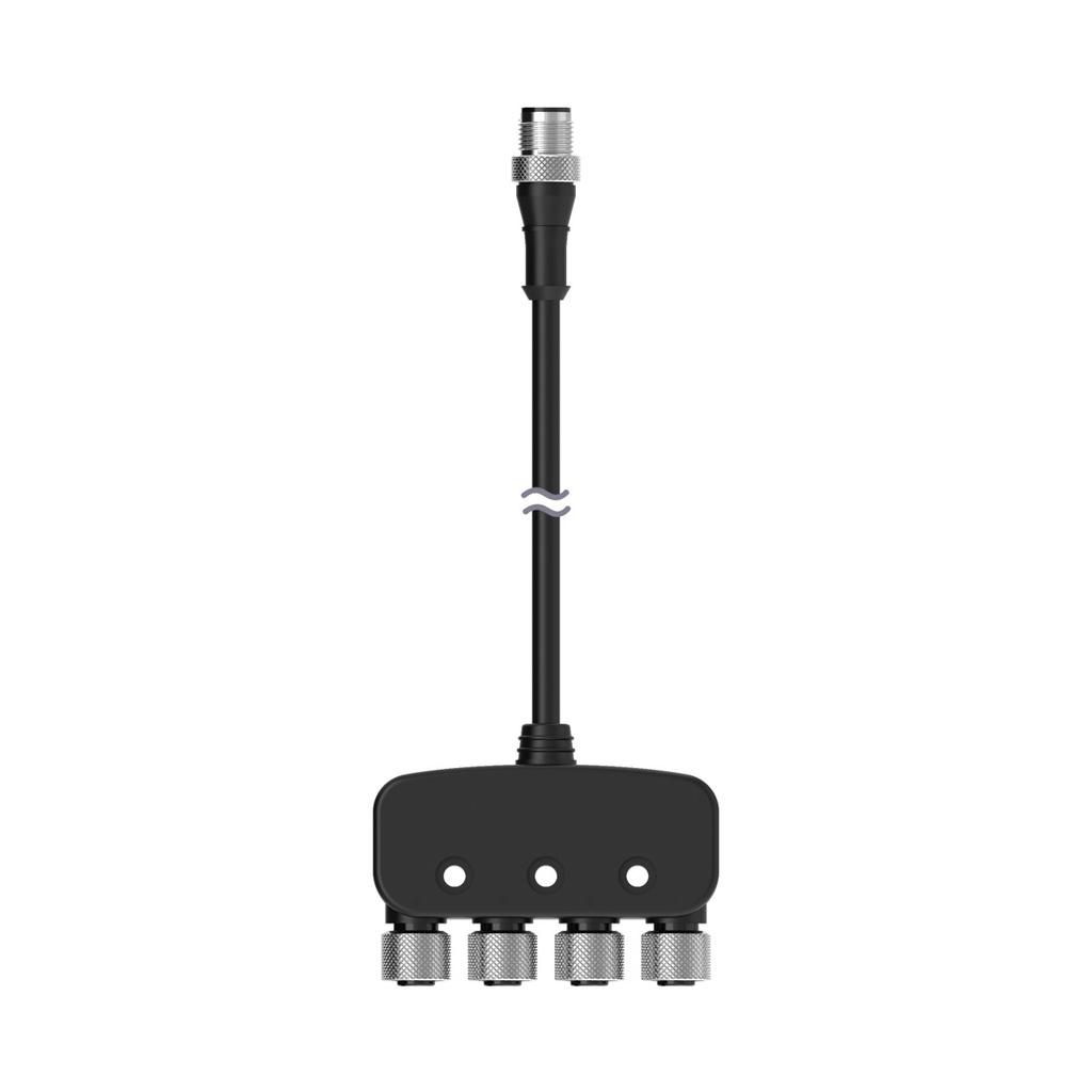 Splitter M12M 5- Pin To M12F 5- Pin, M12F 5-Pin, M12F 5-Pin And M12F 5-Pin Connectors (CSB4-M1251M1250)