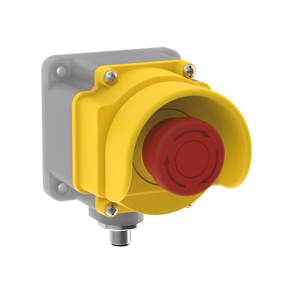 Emergency Stop: Flush Mounting 40Mm Push Button (SSA-EB1PLGRS1-12ED1Q8)