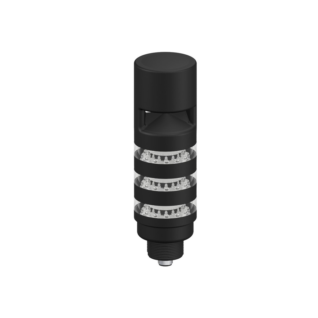 Tl50 Pro Tower Light With Sealed Omni-Directional Continuous Audible Indicator W/ Intensity Adjust, Beacon Black Housing: 3 Segment (TL50PBL3AOSIQ)