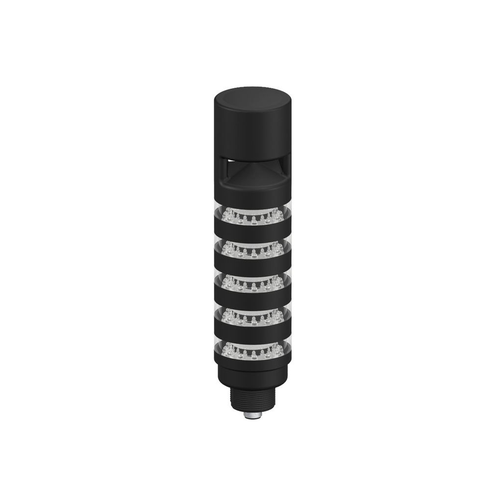 Tl50 Pro Tower Light With Sealed Omin-Directional Audible W/ Intensity Adjust, Beacon Black Housing: 5 Lighted Segments (TL50PBL5AOSIQP)