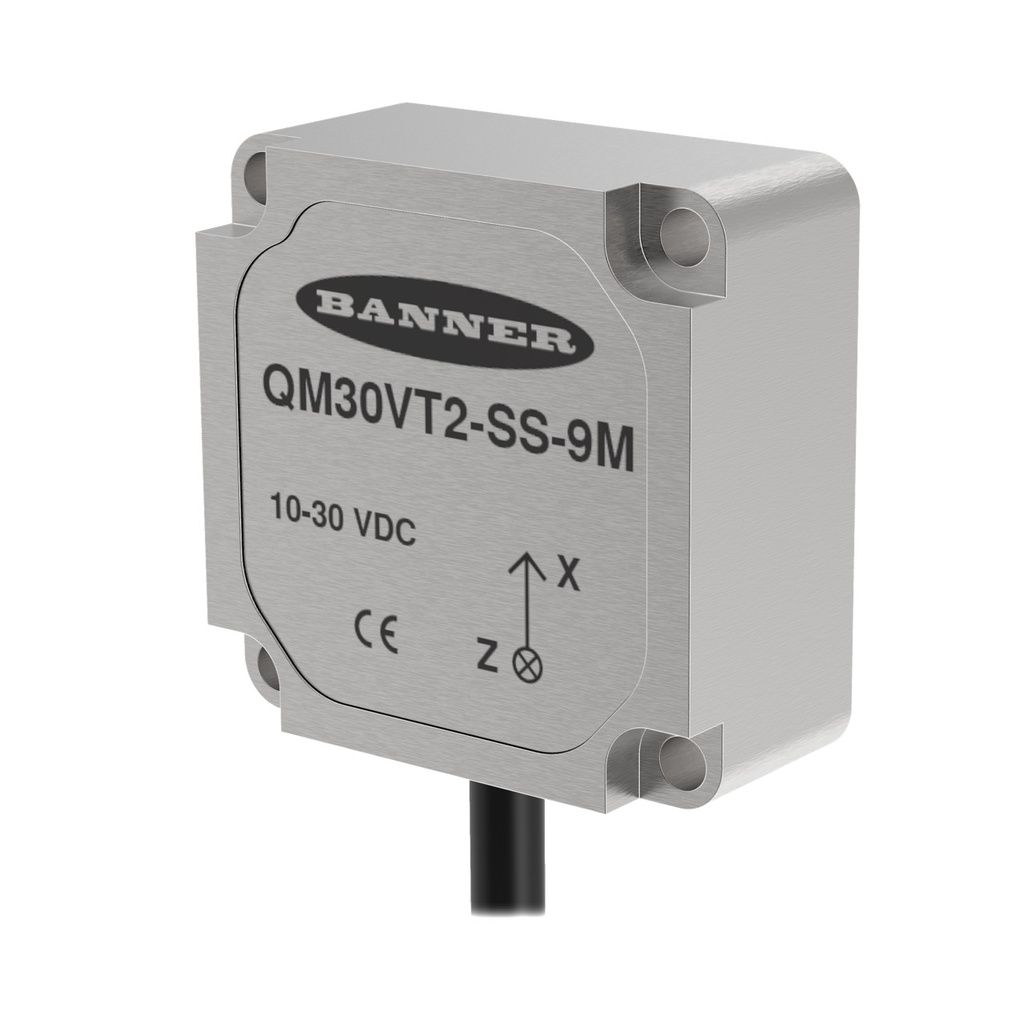 Vibration And Temperature Sensor (QM30VT2-SS-9M)