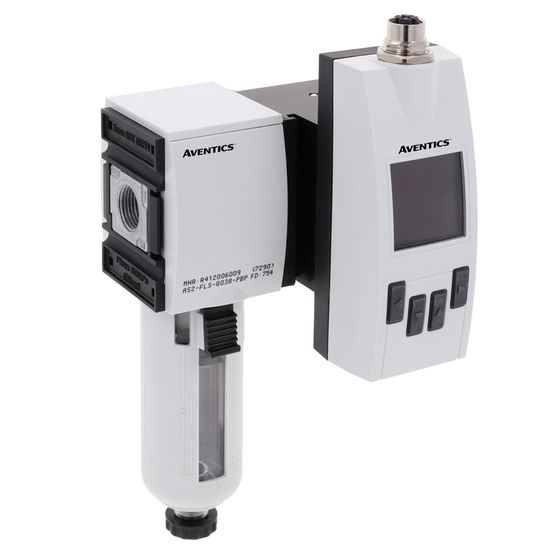 AVENTICS AF2 Series IO-Link Flow Sensor, G 1 BSP,22-4326 l/min, 8-pin M12x1 Plug