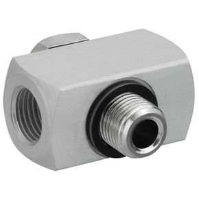AVENTICS T-Swivel Distributor, G 1/8, Anodized Aluminum, PVC Seal