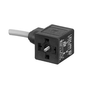 AVENTICS CON-VP Series Valve Plug Connector with Cable, Form A, 2+E, Screw Connection, Unshielded, IP65