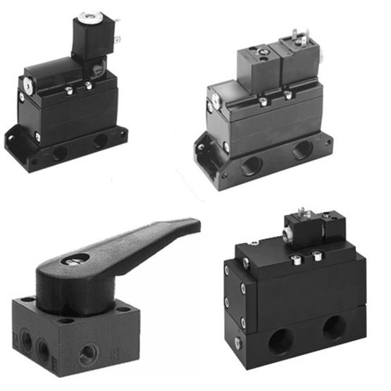 AVENTICS 56x Series Directional Poppet Valve, G 1/4 BSP, 24 VAC, 3/2 NO / NC, Manual Override w/Detent