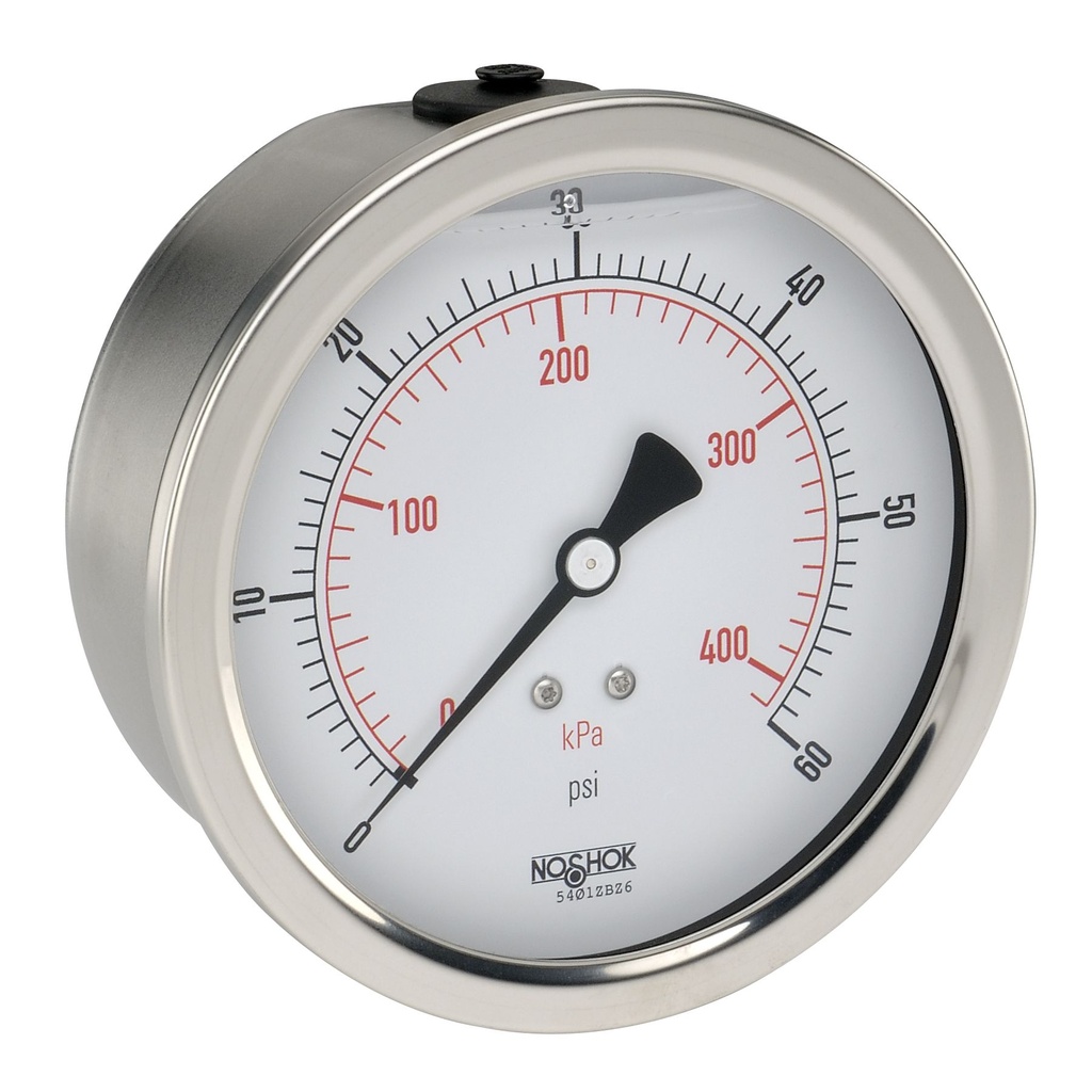 911 Series Liquid Filled Pressure Gauge, 0 psi to 5,000 psi