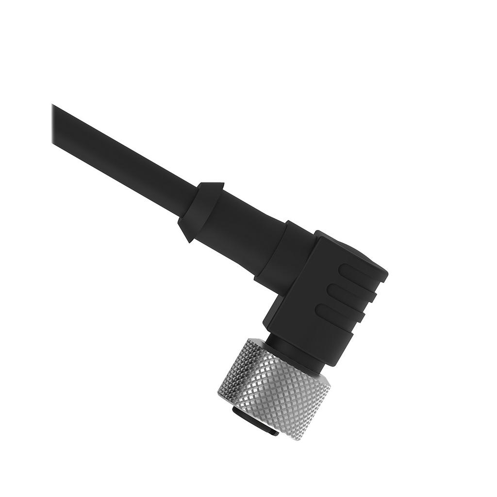 Cordset A-Code M12 Single Ended (MQDEC2-406RA)